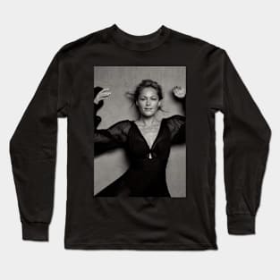 Helene Fischer in black and white Long Sleeve T-Shirt